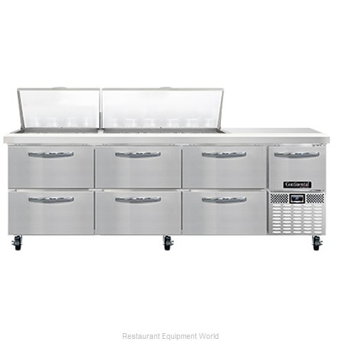 Continental Refrigerator RA93N30M-D Refrigerated Counter, Mega Top Sandwich / Sa