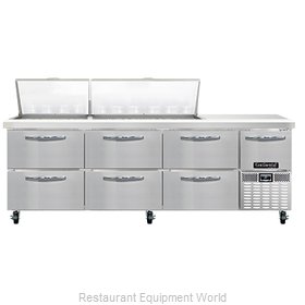 Continental Refrigerator RA93N30M-D Refrigerated Counter, Mega Top Sandwich / Sa