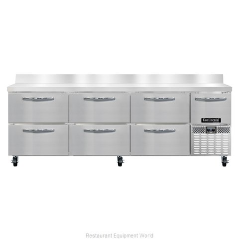 Continental Refrigerator RA93NBS-D Refrigerated Counter, Work Top