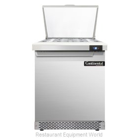 Continental Refrigerator SW27-12M-FB Refrigerated Counter, Mega Top Sandwich / S