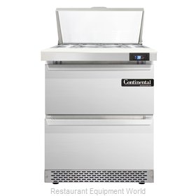 Continental Refrigerator SW27-8-FB-D Refrigerated Counter, Sandwich / Salad Top