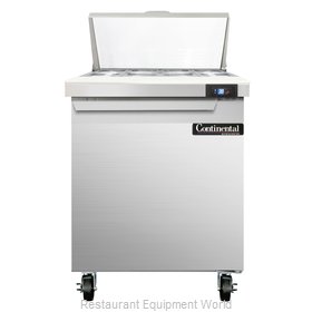 Continental Refrigerator SW27-8C Refrigerated Counter, Sandwich / Salad Top