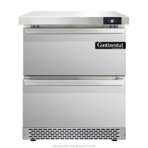 Continental Refrigerator SW27-FB-D Refrigerated Counter, Work Top