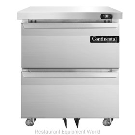 Continental Refrigerator SW27-U-D Refrigerator, Undercounter, Reach-In