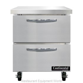 Continental Refrigerator SW27N-D Refrigerated Counter, Work Top