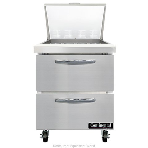 Continental Refrigerator SW27N12M-D Refrigerated Counter, Mega Top Sandwich / Sa