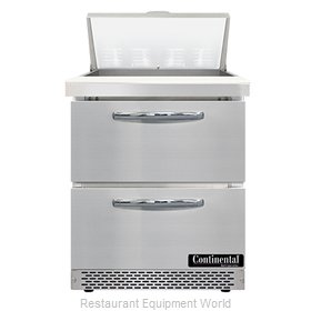 Continental Refrigerator SW27N8-FB-D Refrigerated Counter, Sandwich / Salad Unit