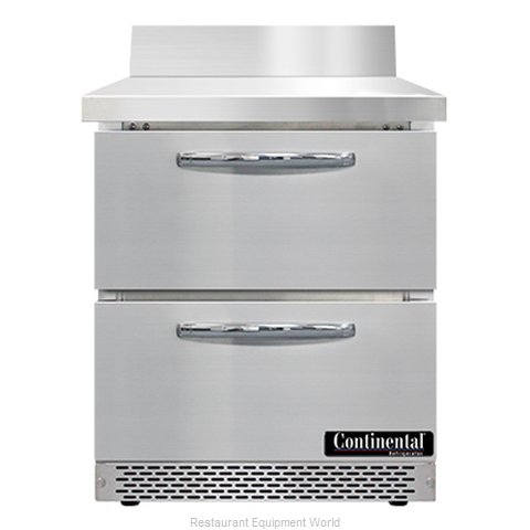 Continental Refrigerator SW27NBS-FB-D Refrigerated Counter, Work Top
