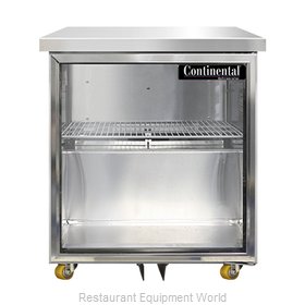 Continental Refrigerator SW27NGD-U Refrigerator, Undercounter, Reach-In