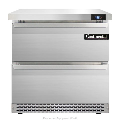 Continental Refrigerator SW32-FB-D Refrigerated Counter, Work Top