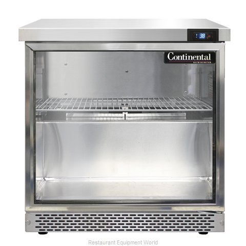 Continental Refrigerator SW32-GD-FB Refrigerated Counter, Work Top