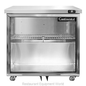 Continental Refrigerator SW32-GD-U Refrigerator, Undercounter, Reach-In