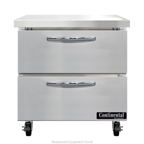 Continental Refrigerator SW32N-D Refrigerated Counter, Work Top (Magnified)