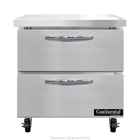 Continental Refrigerator SW32N-D Refrigerated Counter, Work Top