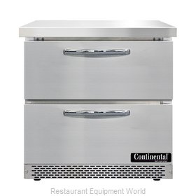 Continental Refrigerator SW32N-FB-D Refrigerated Counter, Work Top
