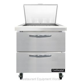 Continental Refrigerator SW32N12M-D Refrigerated Counter, Mega Top Sandwich / Sa