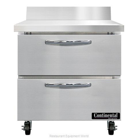 Continental Refrigerator SW32NBS-D Refrigerated Counter, Work Top