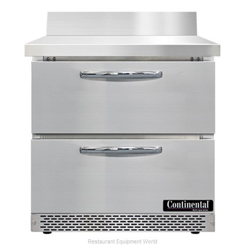 Continental Refrigerator SW32NBS-FB-D Refrigerated Counter, Work Top