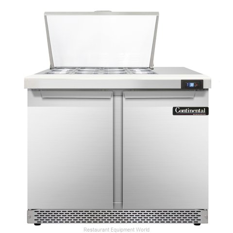 Continental Refrigerator SW36-12M-FB Refrigerated Counter, Mega Top Sandwich / S