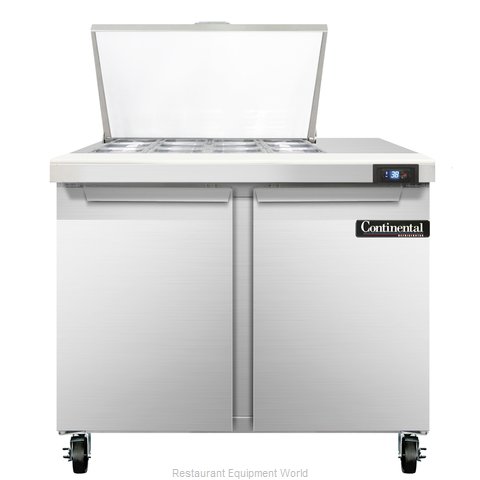 Continental Refrigerator SW36-12M Refrigerated Counter, Mega Top Sandwich / Sala
