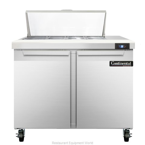 Continental Refrigerator SW36-8 Refrigerated Counter, Sandwich / Salad Top