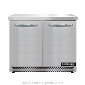 Continental Refrigerator SW36N-FB Refrigerated Counter, Work Top