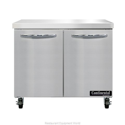 Continental Refrigerator SW36N Refrigerated Counter, Work Top (Magnified)