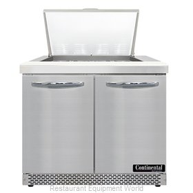 Continental Refrigerator SW36N12M-FB Refrigerated Counter, Mega Top Sandwich / S