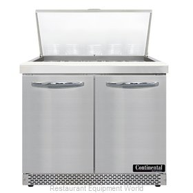 Continental Refrigerator SW36N15M-FB Refrigerated Counter, Mega Top Sandwich / S