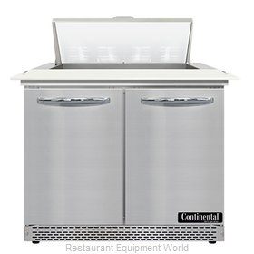 Continental Refrigerator SW36N8C-FB Refrigerated Counter, Sandwich / Salad Unit