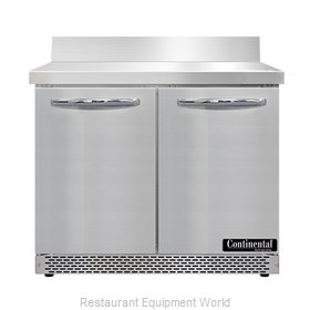 Continental Refrigerator SW36NBS-FB Refrigerated Counter, Work Top