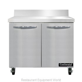 Continental Refrigerator SW36NBS Refrigerated Counter, Work Top