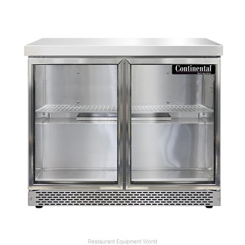 Continental Refrigerator SW36NGD-FB Refrigerated Counter, Work Top (Magnified)