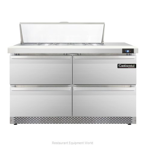 Continental Refrigerator SW48-10-FB-D Refrigerated Counter, Sandwich / Salad Top