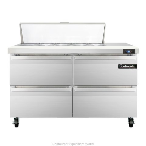 Continental Refrigerator SW48-10C-D Refrigerated Counter, Sandwich / Salad Top
