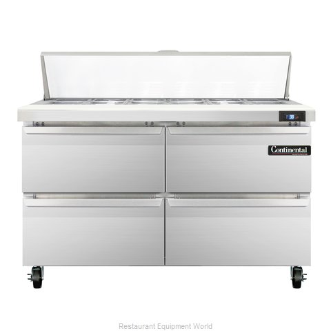 Continental Refrigerator SW48-12C-D Refrigerated Counter, Sandwich / Salad Top