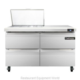 Continental Refrigerator SW48-12M-D Refrigerated Counter, Mega Top Sandwich / Sa