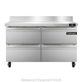 Continental Refrigerator SW48-BS-D Refrigerated Counter, Work Top