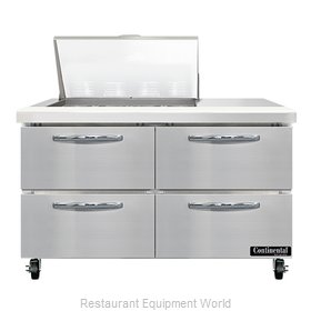 Continental Refrigerator SW48N12M-D Refrigerated Counter, Mega Top Sandwich / Sa