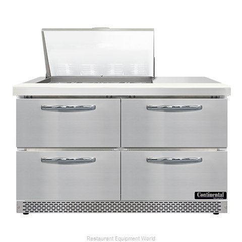 Continental Refrigerator SW48N12M-FB-D Refrigerated Counter, Mega Top Sandwich /