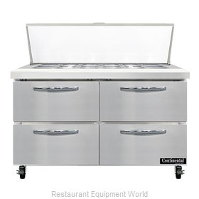 Continental Refrigerator SW48N18M-D Refrigerated Counter, Mega Top Sandwich / Sa