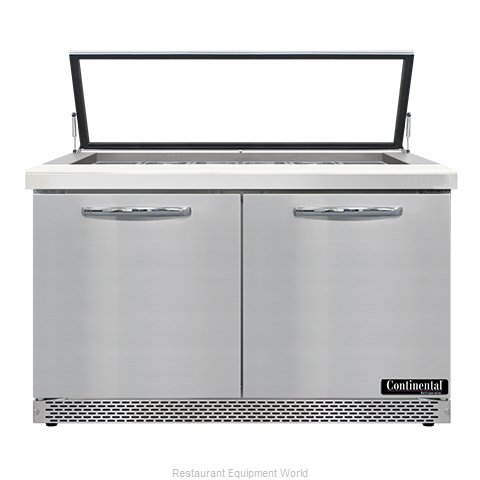 Continental Refrigerator SW48N18M-HGL-FB Refrigerated Counter, Mega Top Sandwich