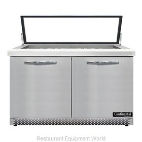 Continental Refrigerator SW48N18M-HGL-FB Refrigerated Counter, Mega Top Sandwich