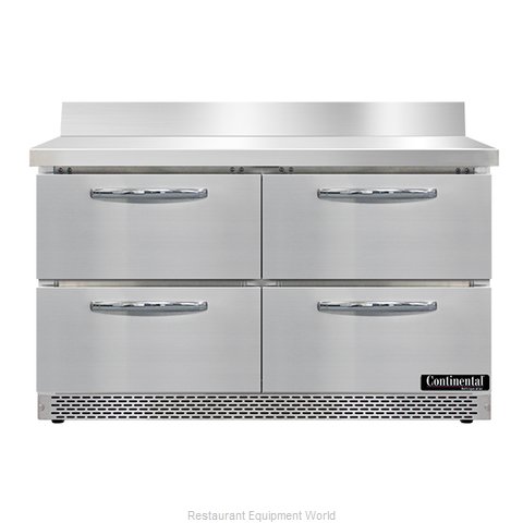 Continental Refrigerator SW48NBS-FB-D Refrigerated Counter, Work Top (Magnified)
