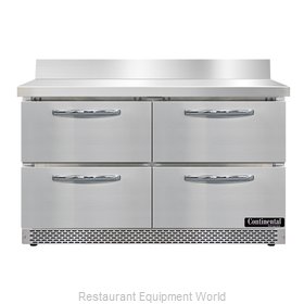 Continental Refrigerator SW48NBS-FB-D Refrigerated Counter, Work Top