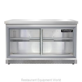 Continental Refrigerator SW48NSGD-FB Refrigerated Counter, Work Top