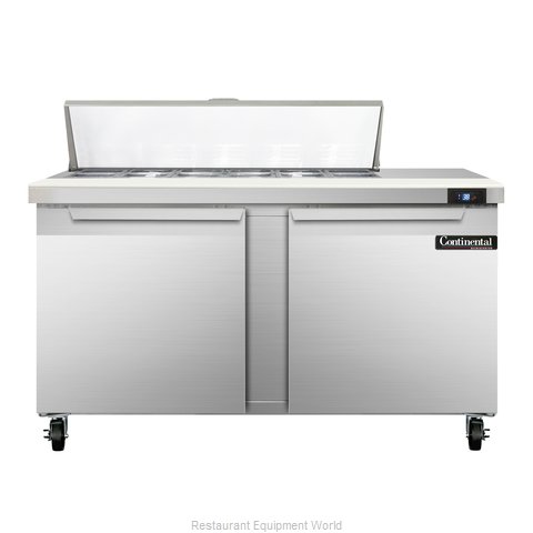 Continental Refrigerator SW60-12 Refrigerated Counter, Sandwich / Salad Top