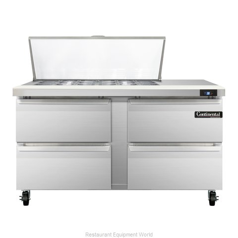 Continental Refrigerator SW60-18M-D Refrigerated Counter, Mega Top Sandwich / Sa