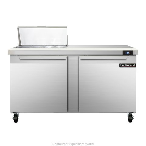 Continental Refrigerator SW60-8 Refrigerated Counter, Sandwich / Salad Top