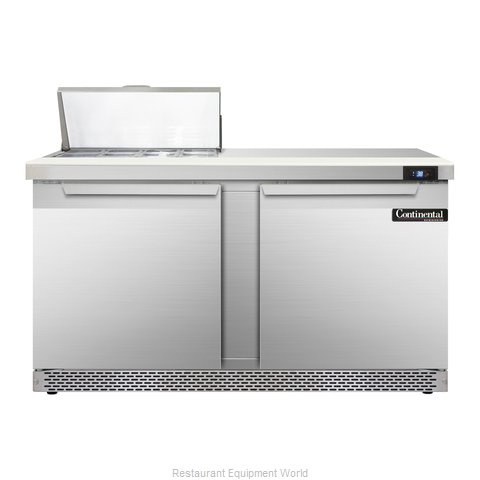 Continental Refrigerator SW60-8C-FB Refrigerated Counter, Sandwich / Salad Top